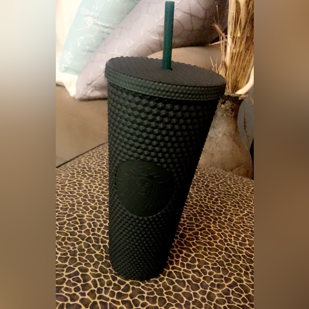 Starbucks Matte Dark Hunter Green Studded Spike Tumbler 2022 Reusable Co…